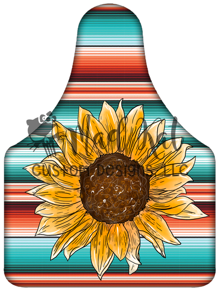 Cow Tag Sunflower Sublimation Transfer