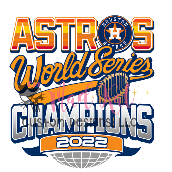 Astros World Series 1 Sublimation Transfer