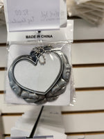 Heart Sublimation charm