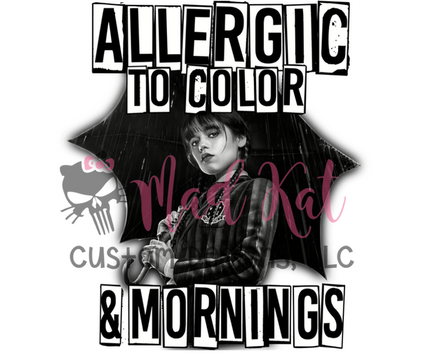 Allergic to Color Sublimation Transfer