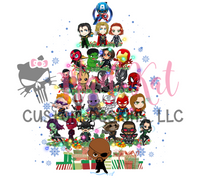 Actions Christmas Tree Sublimation Transfer