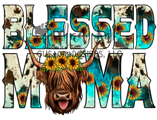 Blessed Mama Cow HTV transfer