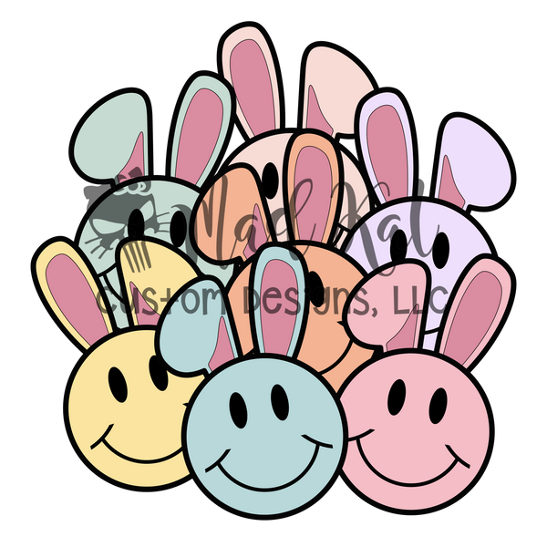 Bunny Emoji Sublimation Transfer