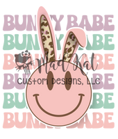 Bunny Babe Smiley HTV transfer