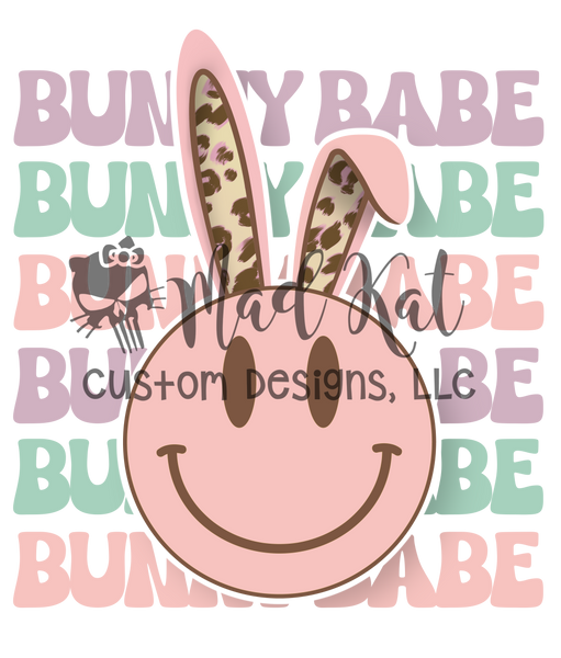 Bunny Babe Smiley HTV transfer
