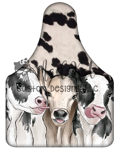 Cow Tag Cowhide 4 Sublimation Transfer