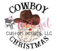 Cowboy Christmas Sublimation Transfer