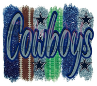 Cowboys Brushstroke Sublimation Transfer