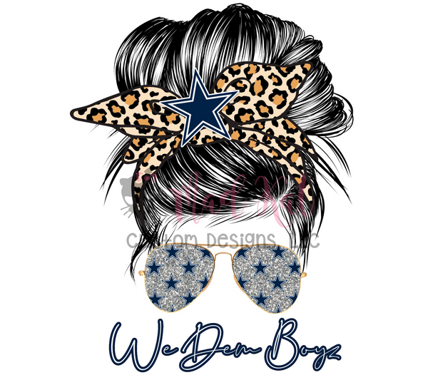 Dem Boyz Messy Bun Sublimation Transfer