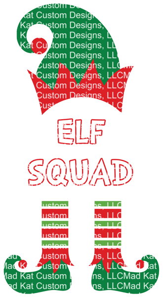 Elf Squad Sublimation Transfer