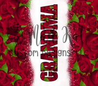 Grandma Roses Tumbler Print