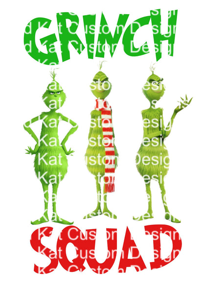 Green Guy Squad Sublimation Transfer
