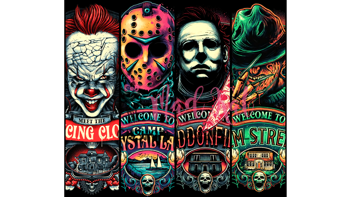 Horror Stripes Tumbler Print – Mad Kat Custom Designs, LLC