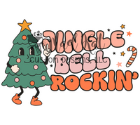 Jingle Bell Rockin Tree HTV transfer