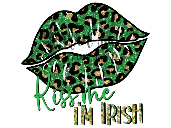 Kiss Me I'm Irish Sublimation Transfer