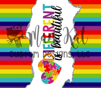 Different is Beautiful Tumbler Print