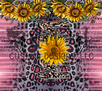 Mom Pink Sunflower Tumbler Print