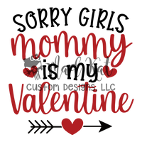 Mommy is my Valentine HTV transfer