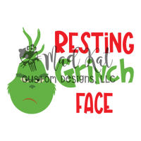 Resting Green Face Sublimation Transfer