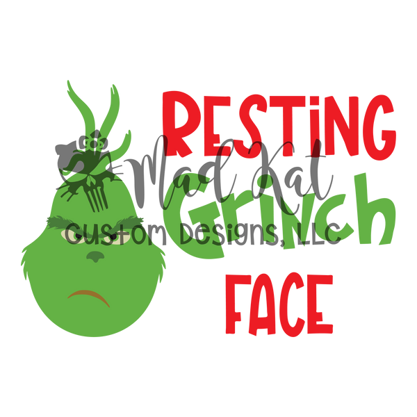 Resting Green Face Sublimation Transfer