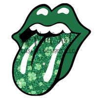 St Patricks Lips HTV transfer