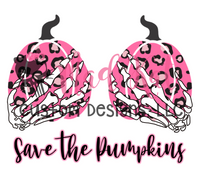 Save The Pumpkins Leopard Sublimation Transfer