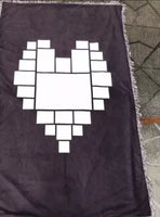 Heart Panels Sublimation Woven Throw Blanket