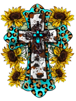 Sunflower Cross Sublimation Transfer