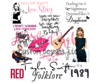 Taylor Swift Sublimation Tumbler Print