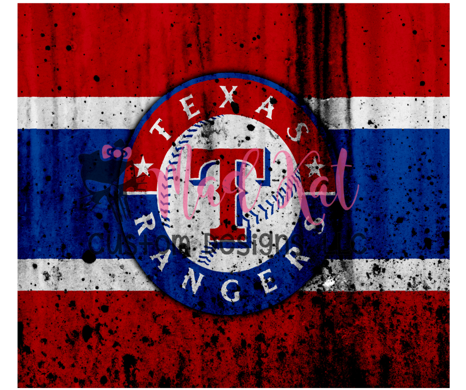 Rangers 1 Sublimation Tumbler Print – Mad Kat Custom Designs, LLC