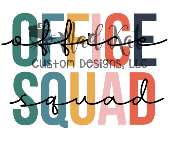Boss Htv Design Office Squad HTV transfer – Mad Kat Custom Designs, LLC