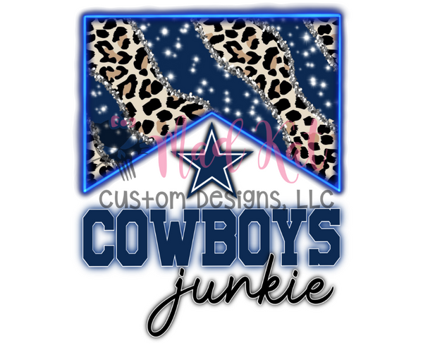 Cowboys Junkie Leopard HTV transfer