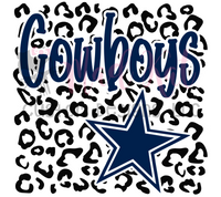 Cowboys Leopard Sublimation Transfer