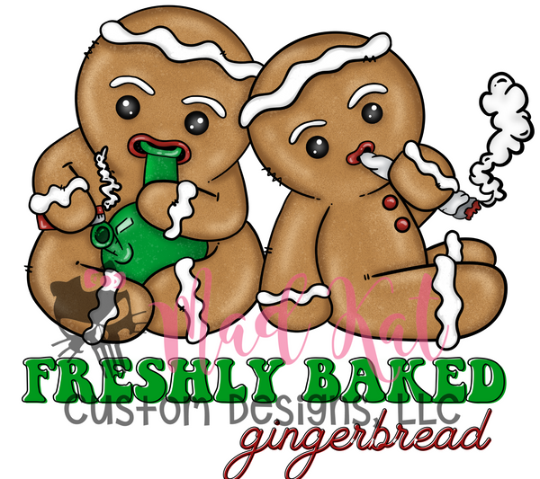 Gingerbread Sublimation Freshly Baked Gingerbread Sublimation Transfer – Mad Kat Custom Designs ...