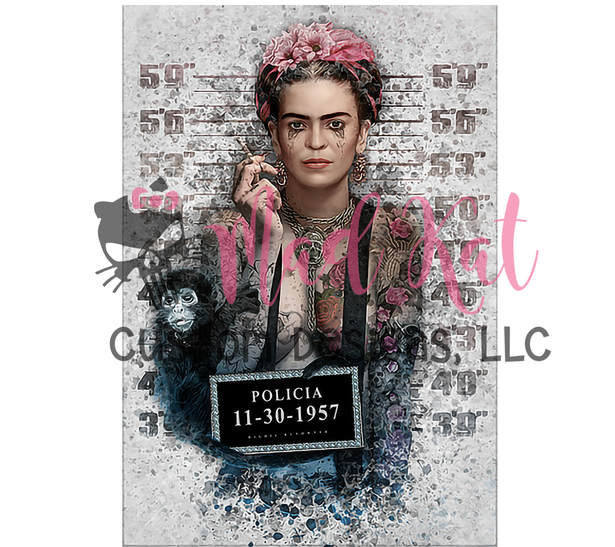 Mugshot 12 Sublimation Transfer – Mad Kat Custom Designs, LLC