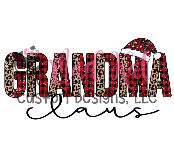 Grandma Claus Sublimation Transfer