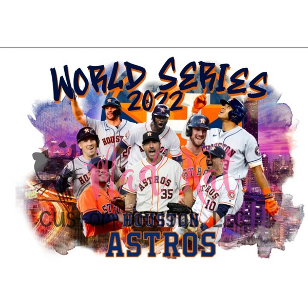 Astros World Series 3 Sublimation Transfer