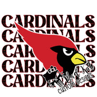 Cardinal Stacked Sublimation Transfer