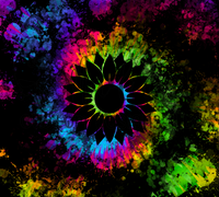 Sunflower TieDye Tumbler Print