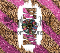 Mom Pink Leopard 1 Tumbler Print