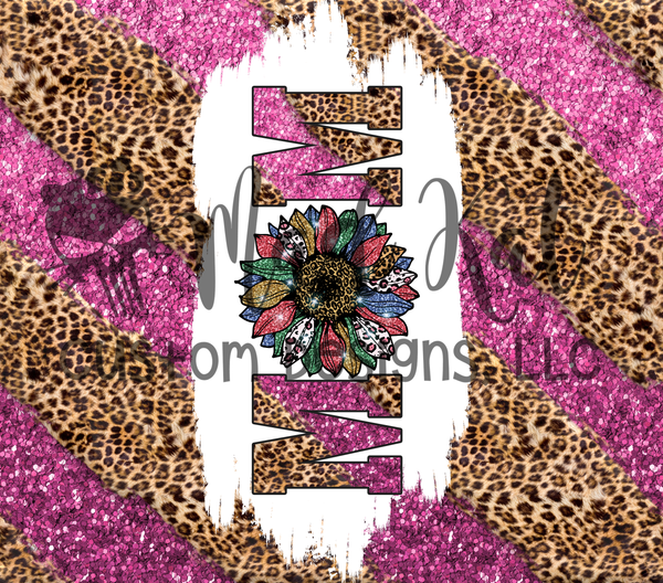 Mom Pink Leopard 1 Tumbler Print